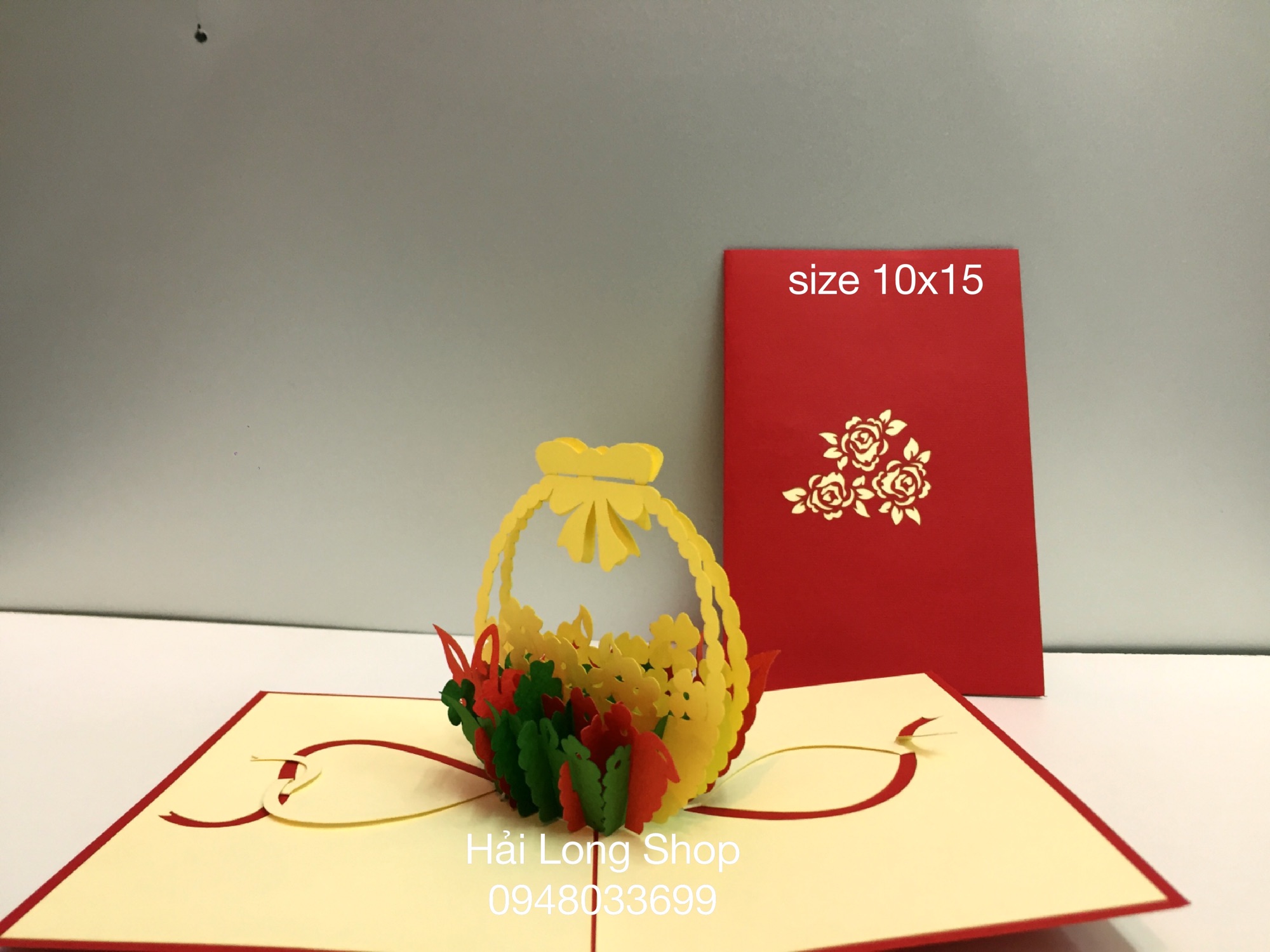 Dỏ Hoa - Flower - Thiệp 3D
