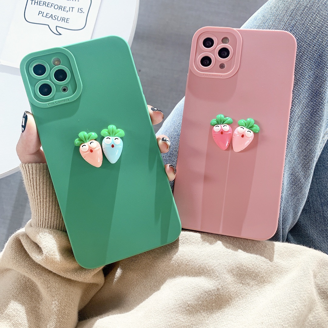 Ốp Lưng Basic Camera Nổi - Mẫu Carrot Nổi