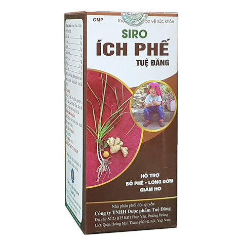 Siro Ích Phế Tuệ Đăng - Hỗ trợ bổ phế, long đờm, giảm ho, đau rát họng do ho, viêm họng kéo dài.