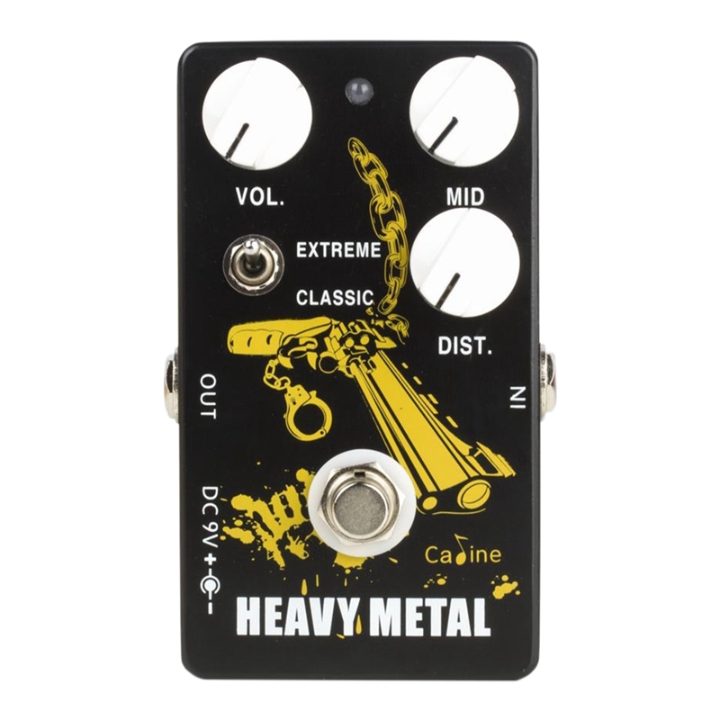 Caline CP-77 Bounty Hunter Heavy Metal High Gain Distortion Pedal Electric Guitar Effect Pedal True Bypass