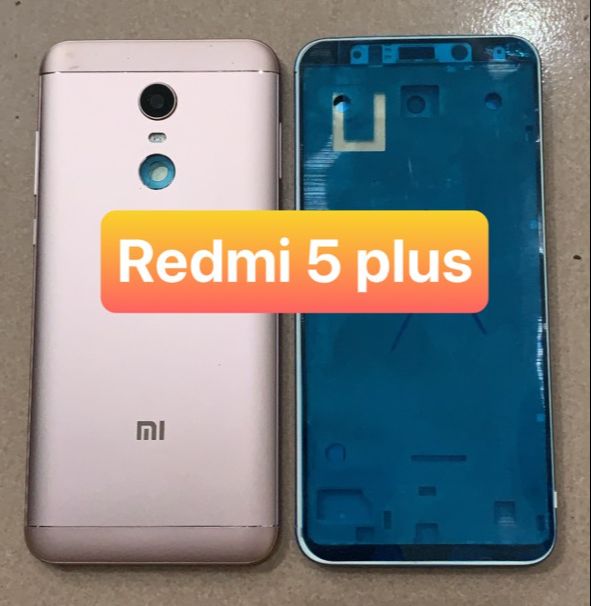 bộ xương vỏ xiaomi Redmi 5 plus , kèm khay sim