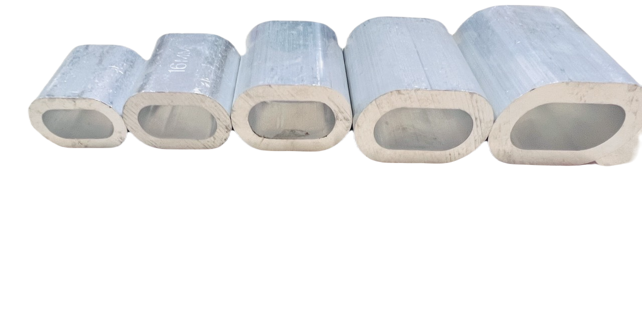 Cos nhôm kẹp dây cáp Ø 14mm – đầu nhôm ép cố định dây, phụ kiện cơ khí bền chắc