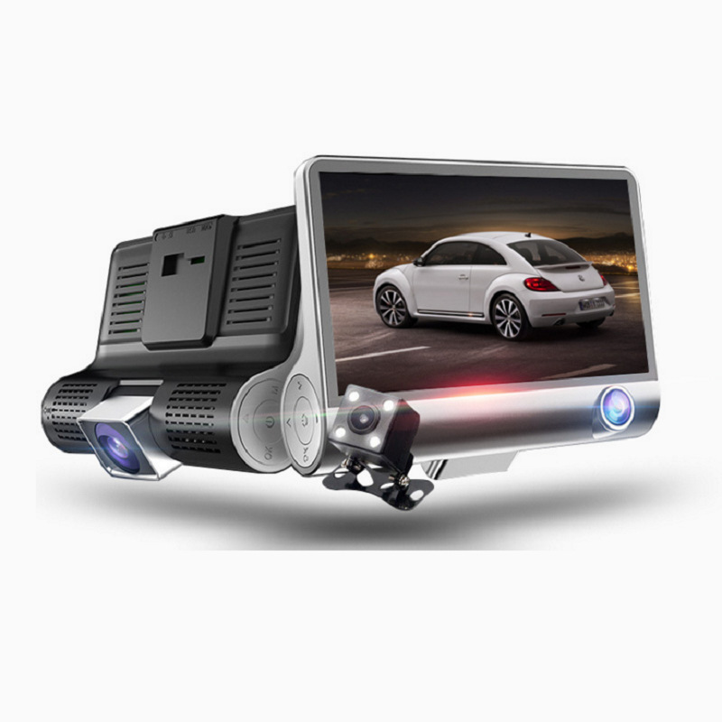 Camera hành trình ô tô 3 mắt x005, màn hình 4 inch full hd 1080, camera sau chống nước, góc quay siêu rộng 170 độ, camera hanh trinh, cam hành trình oto, cam hành trình ô tô, cam hành trình - car21