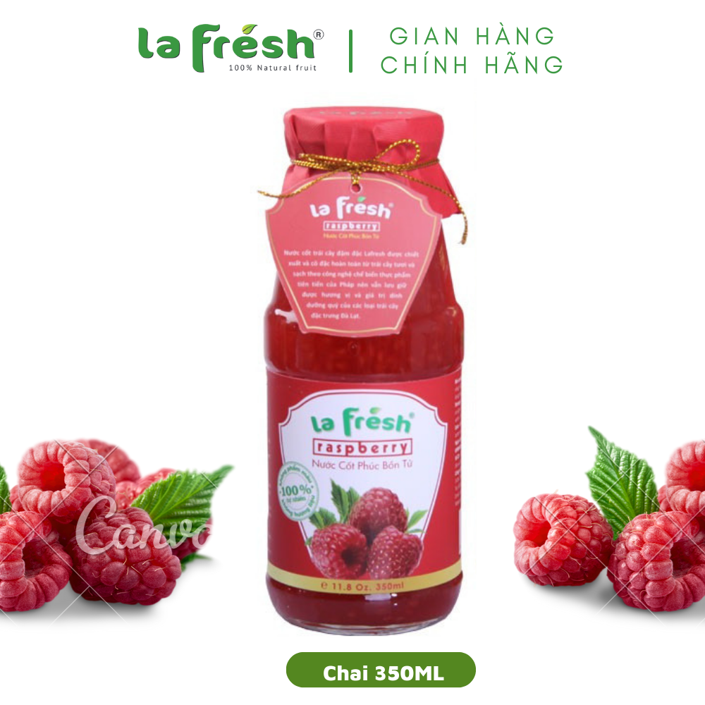 Nước Cốt Phúc Bồn Tử Lafresh Đà Lạt Chai Thủy Tinh 350ml