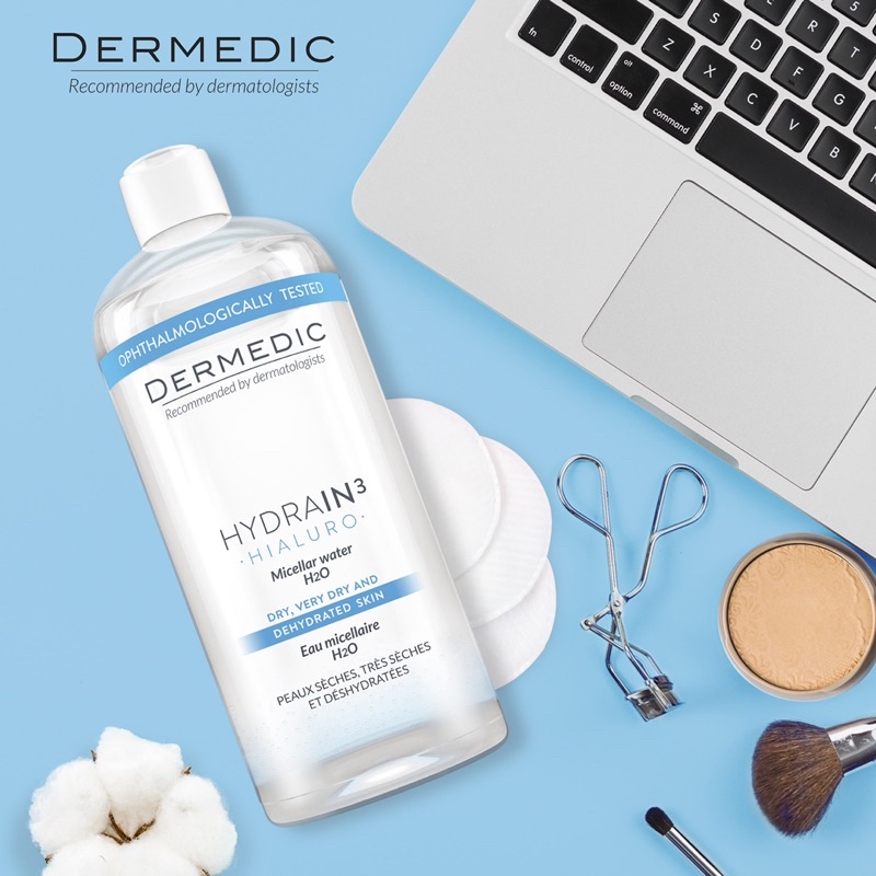 Nước tẩy trang DERMEDIC Hydrain3 Micellar Water H2O 500ml