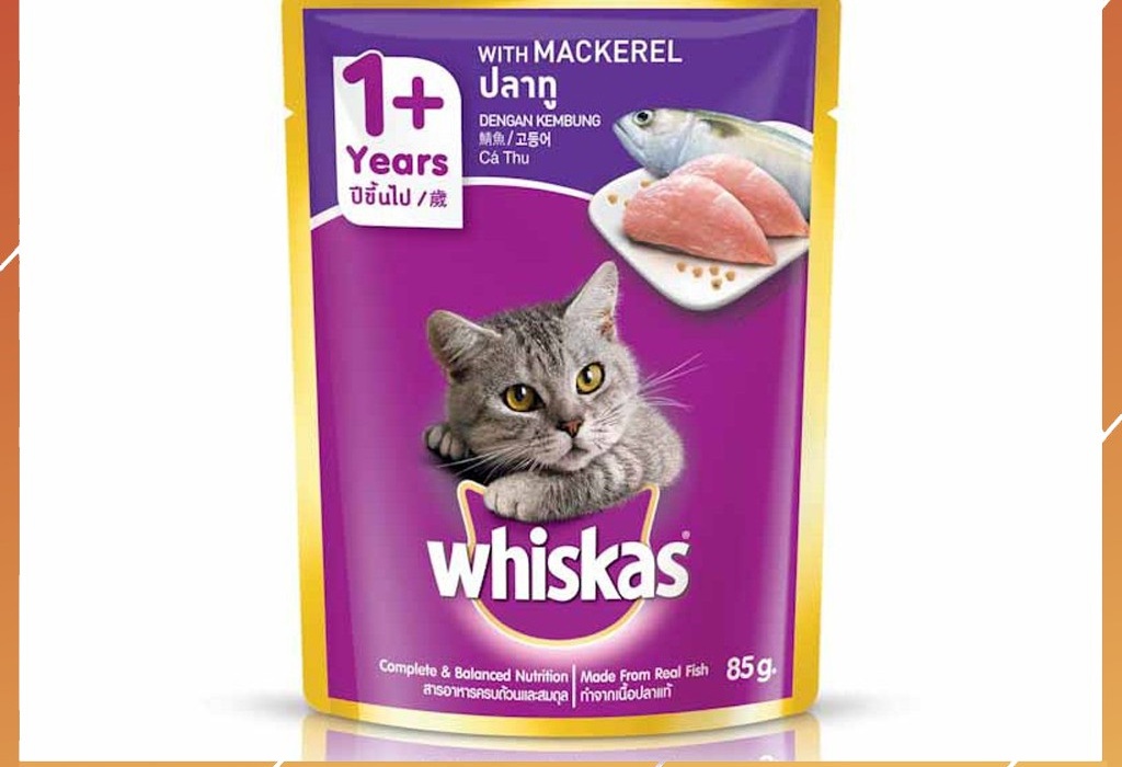 Thức ăn mèo Whiskas vị cá thu túi 85g