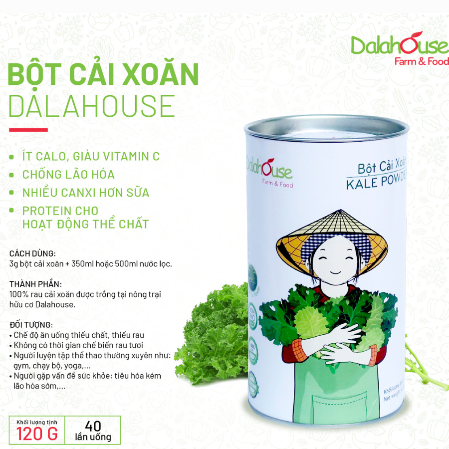 Bột Cải Xoăn Dalahouse 60g/120g