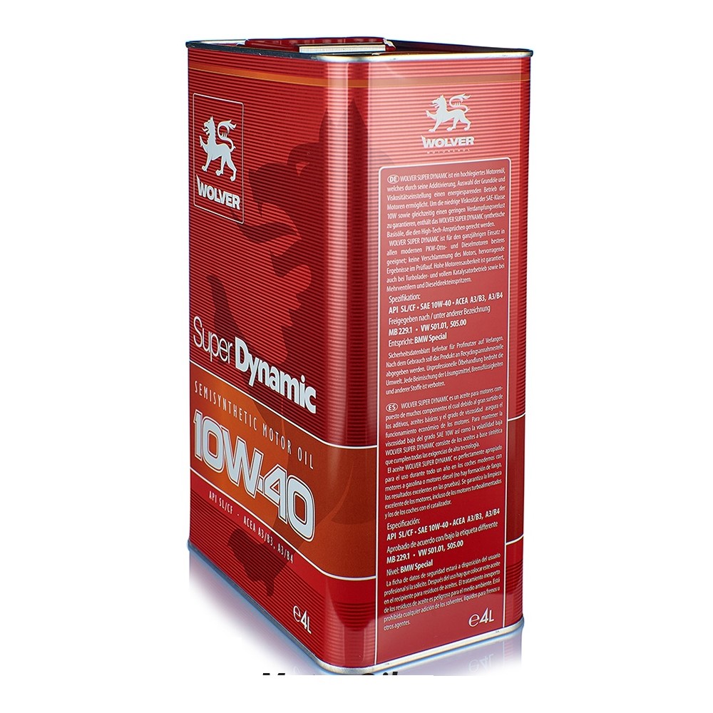 [HCM][Nhớt động cơ ô tô Đức] Wolver Super Dynamic 10W40 4L