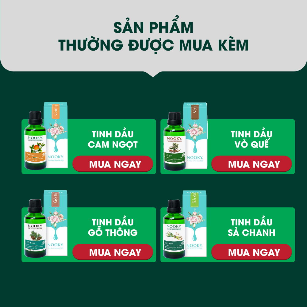 [50ml] Tinh Dầu Bạc Hà Nooky 100% thiên nhiên - [TORO FARM]
