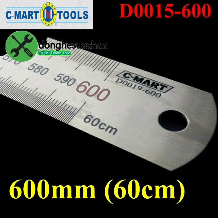 Thước lá C-Mart D0019-600 600mm (60cm)