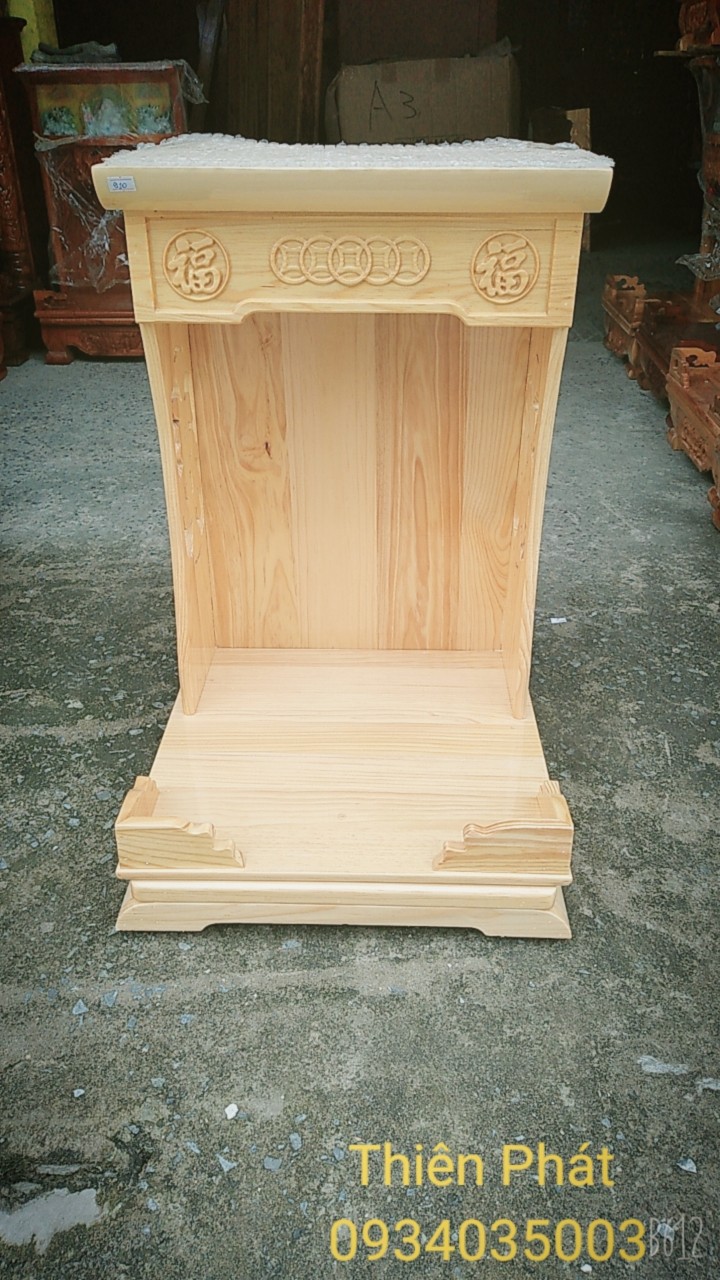 BÀN THỜ ÔNG ĐỊA 40X60 GỔ PƠ MU