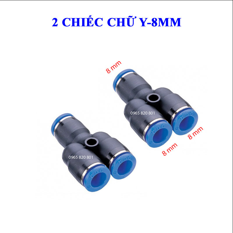 [ 2 cái] Cút chia chữ Y phi 8mm