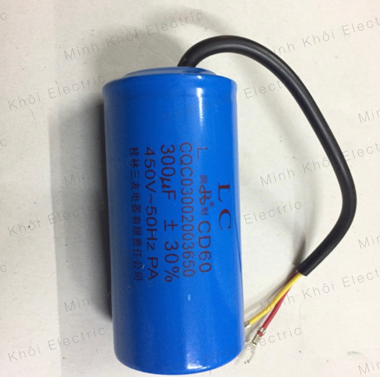 Tụ khởi động mô tơ, tụ điện lc, tu điện khởi động động cơ, tu đề 450vac - xanh dương 200uf, 300uf