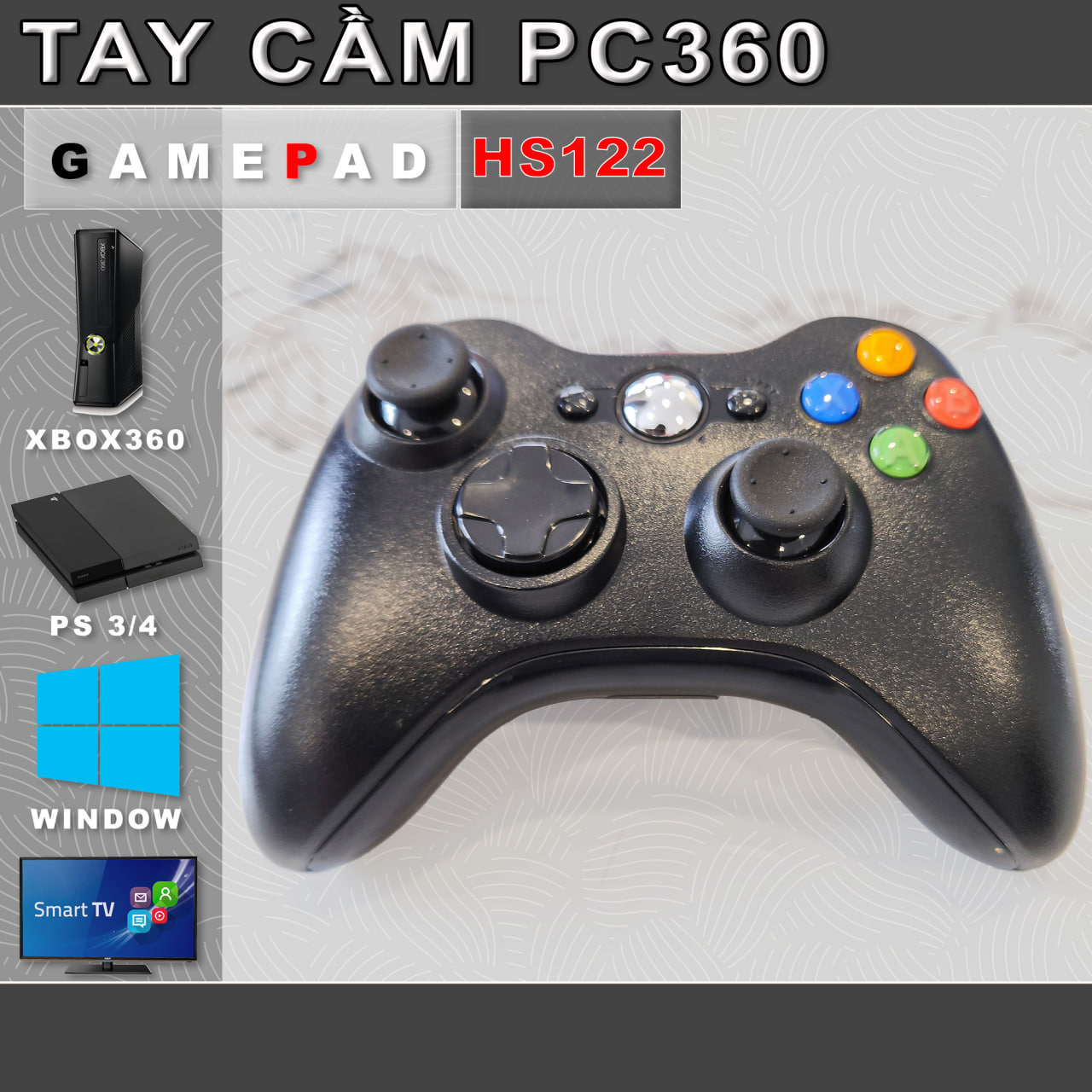 Tay Cầm Chơi Mobile Game V18 - Bluetooth, Led, Có Rung