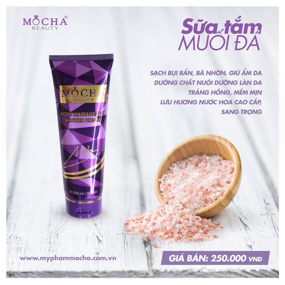 [Hcm]Sữa Tắm Giảm Mụn Lưng - Sữa Tắm Muối Đá Mocha