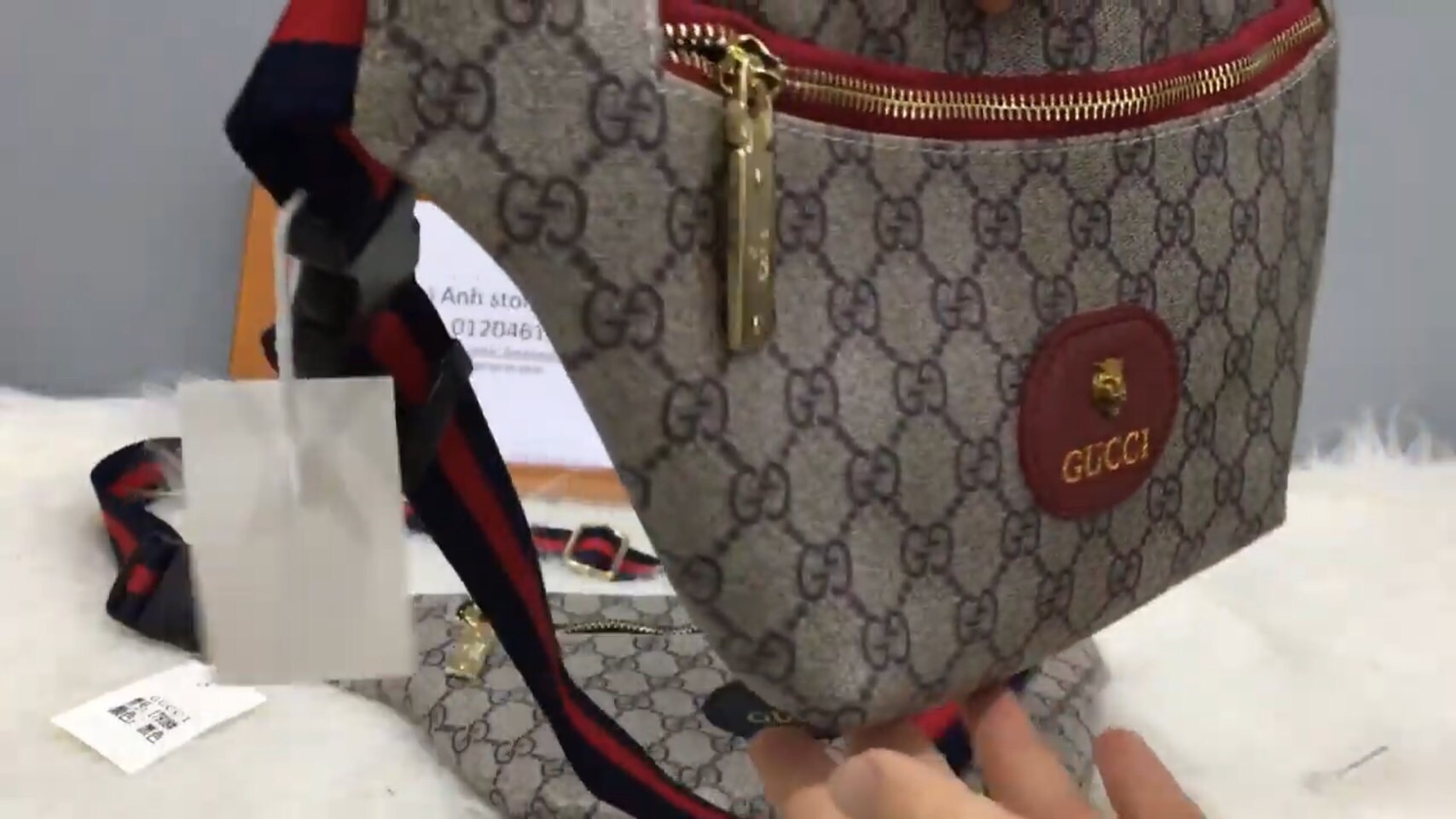 [HCM]Túi bao tử / đeo chéo Gucci đầu hổ Size 22
