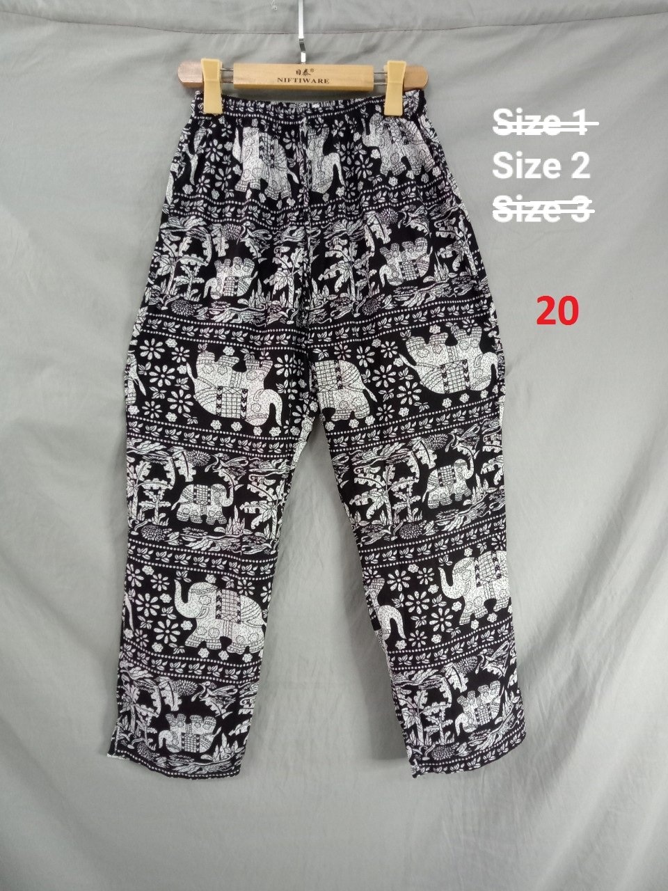 Quần ống đứng Tole thái size 2(58-68kg)