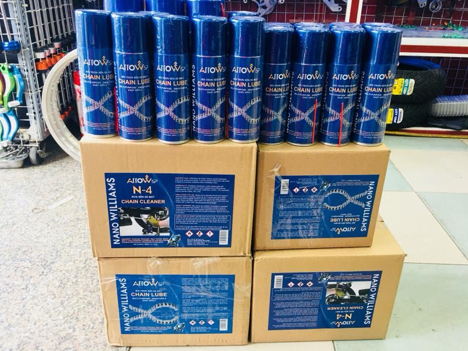 [HCM]Chai rửa sên xe máy Arrow N-4 Chain Cleaner 400ml