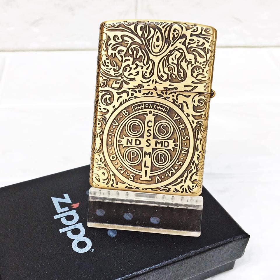 [HCM]BẬT LỬA ZIPPO MỸ - ĐỒNG KHẮC 5 MẶT CONSTANTINE - (CÓ TEM ĐỎ) - (XÀI XĂNG)