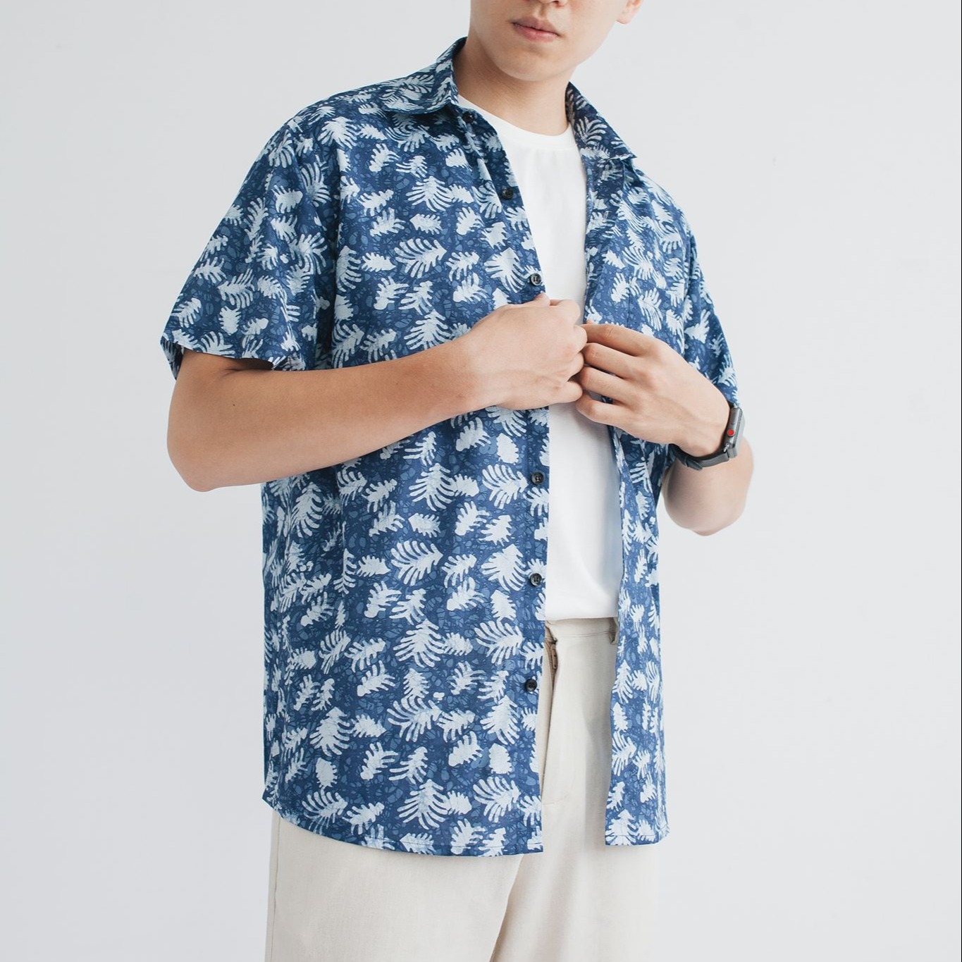 Áo Sơ Mi Nam LOOK FLORAL BLUE