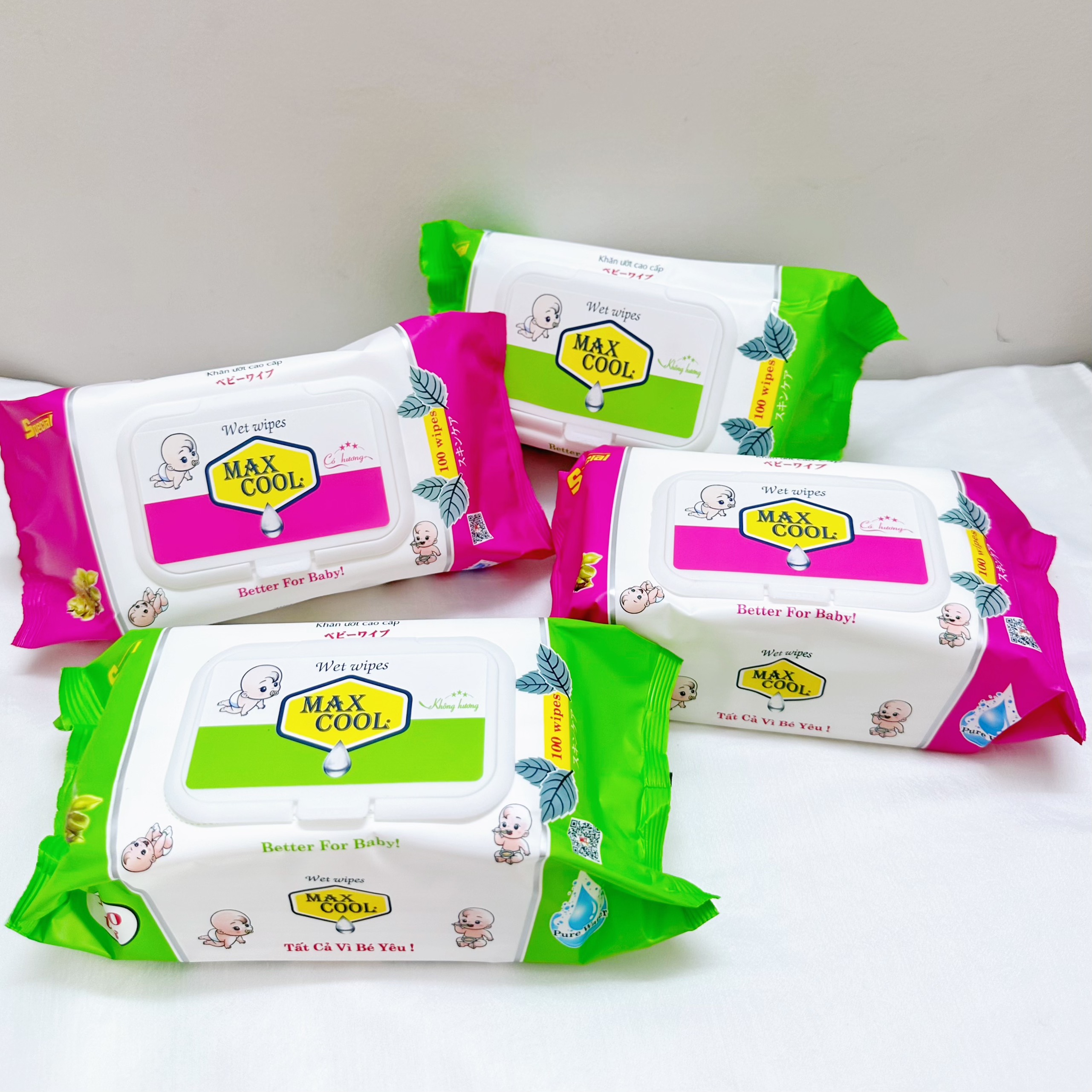 Khăn giấy ướt cao cấp 100 Tờ Max Cool (HÀNG CHÍNH HÃNG)