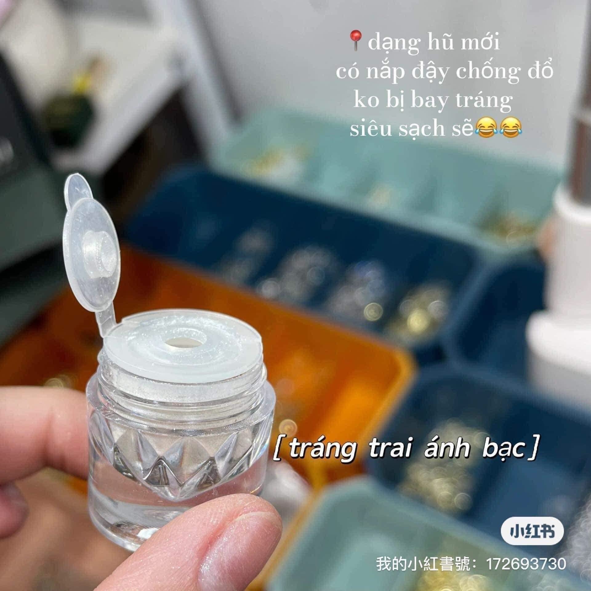 Tráng Gương Trắng trang trí móng tay nail- sinailmi