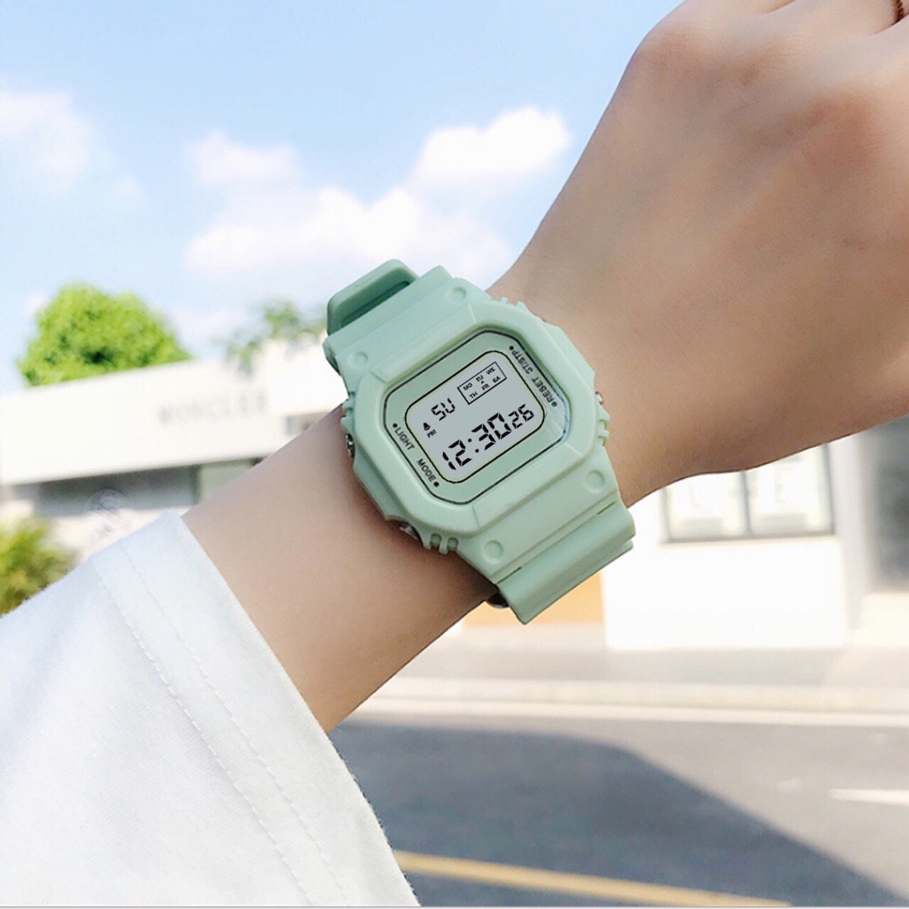 Đồng hồ điện tử nam nữ Sppors khung 6 số MS1312