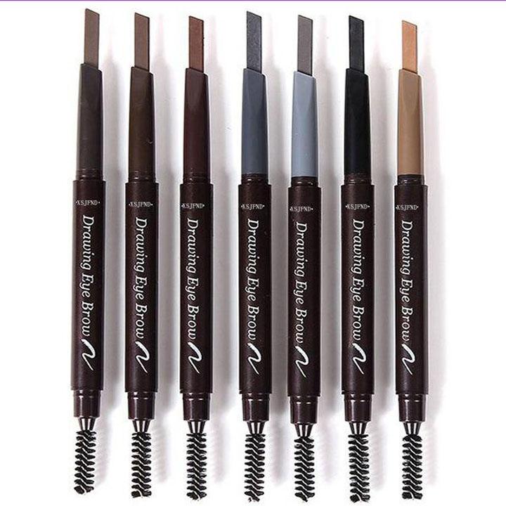 Bút Kẻ Mày Hàn Quốc 2 In 1 Không Thấm Nước