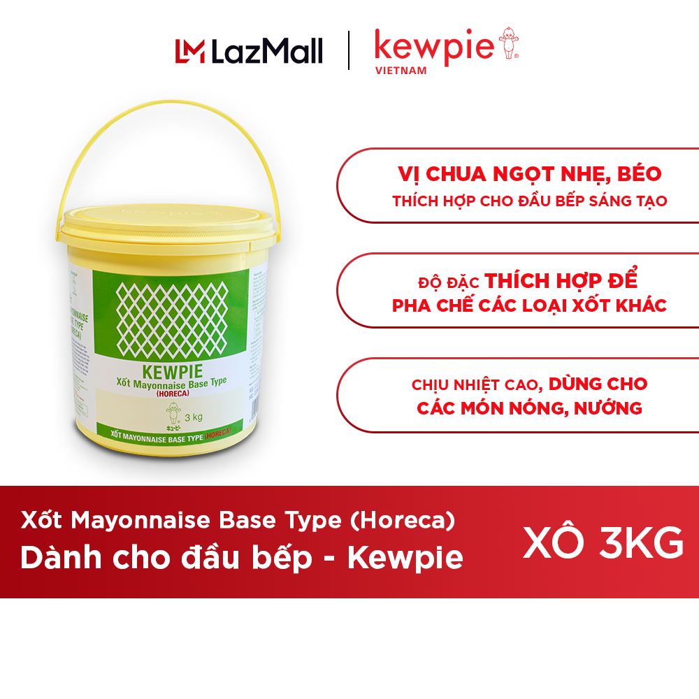 Xốt Mayonnaise Base Type (Horeca) - Kewpie (Xô 3kg)