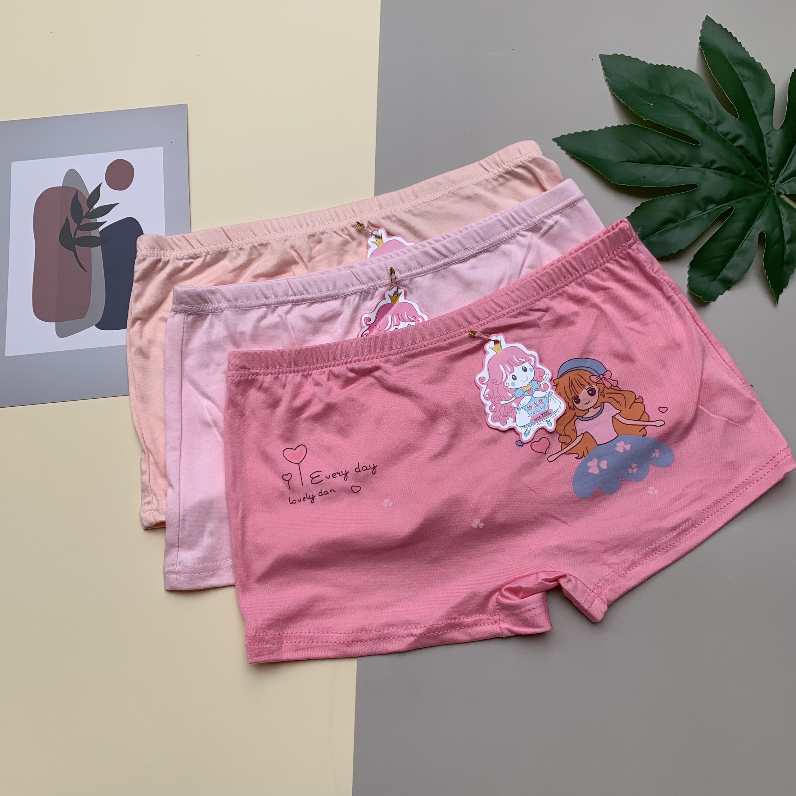 Combo quần chip bé gái mềm mịn cao cấp chất cotton Aha Store