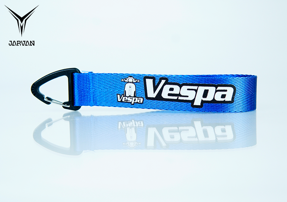 Móc khóa mẫu mới cao cấp Vespa - Đầu nhựa dây poly