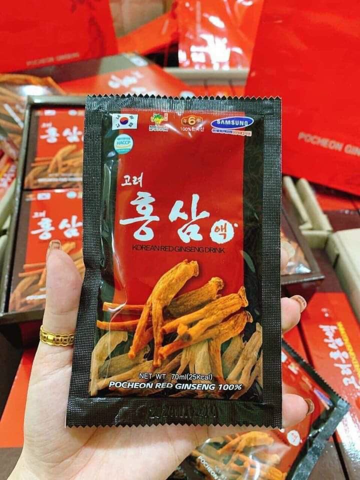 Nước Hồng Sâm Pocheon Hàn Quốc 30 gói x 70ml
