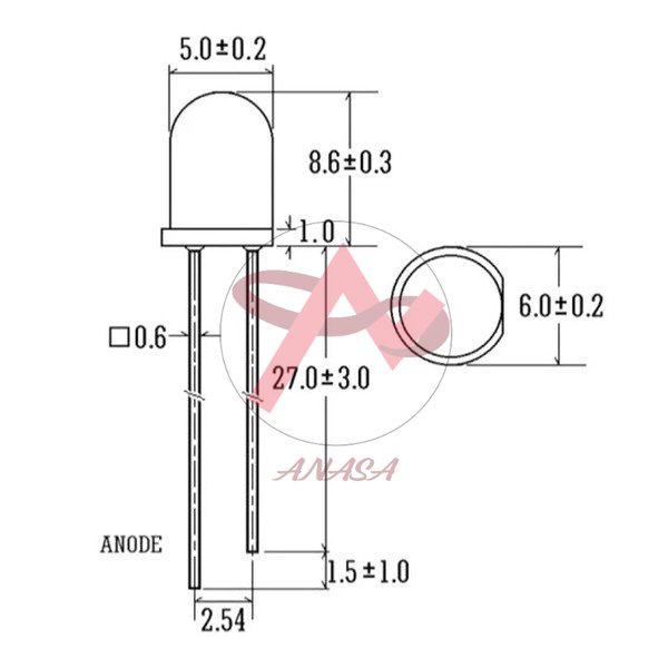 LED Đục Phi 5mm, Phi 3mm - Gói 10 con