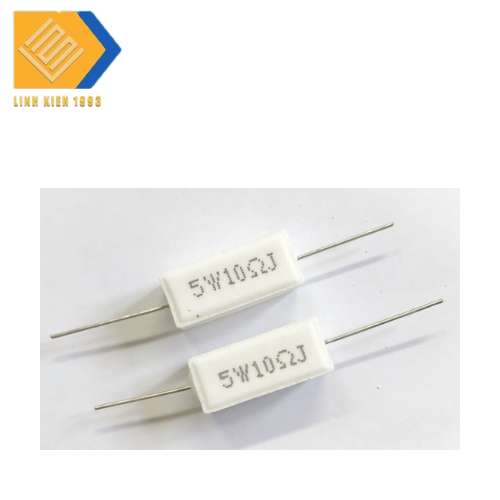 [  3 CON ] Điện Trở 10 Ohm 5W chân cắm xuyên lỗ