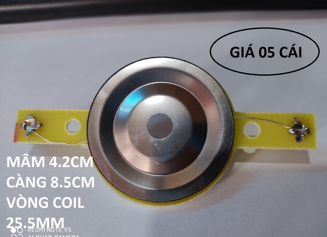 Bộ 5 côn loa treble hở màng 25.5mm - coil loa treble 25.5mm