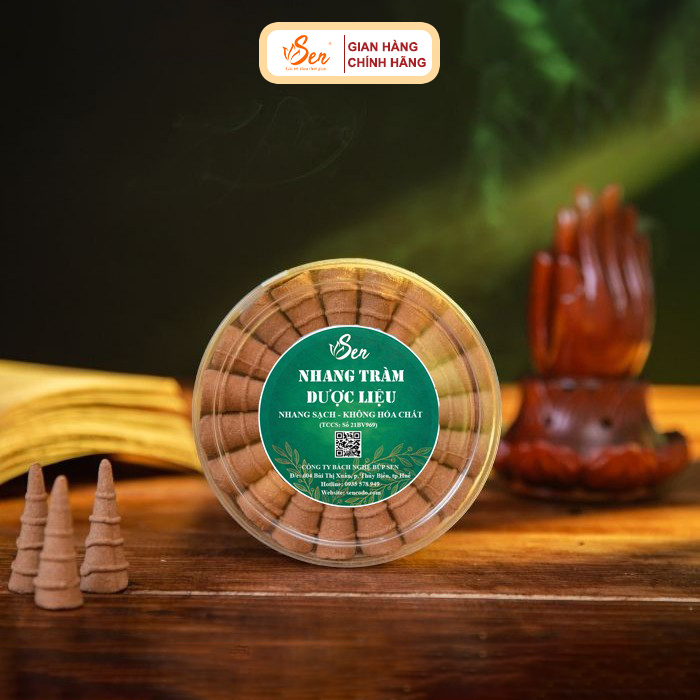 [Nhang Tràm Dược Liệu] Nhang Tràm Dược Liệu Sạch Búp Sen Huế - (Hương Trầm Búp Sen)