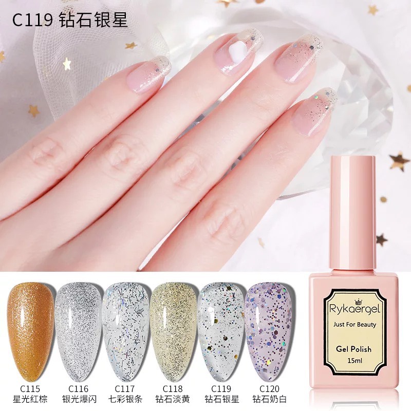 [HCM]Sơn gel Rykaergel bảng màu 115 - 120 15ml - BUMSTORE