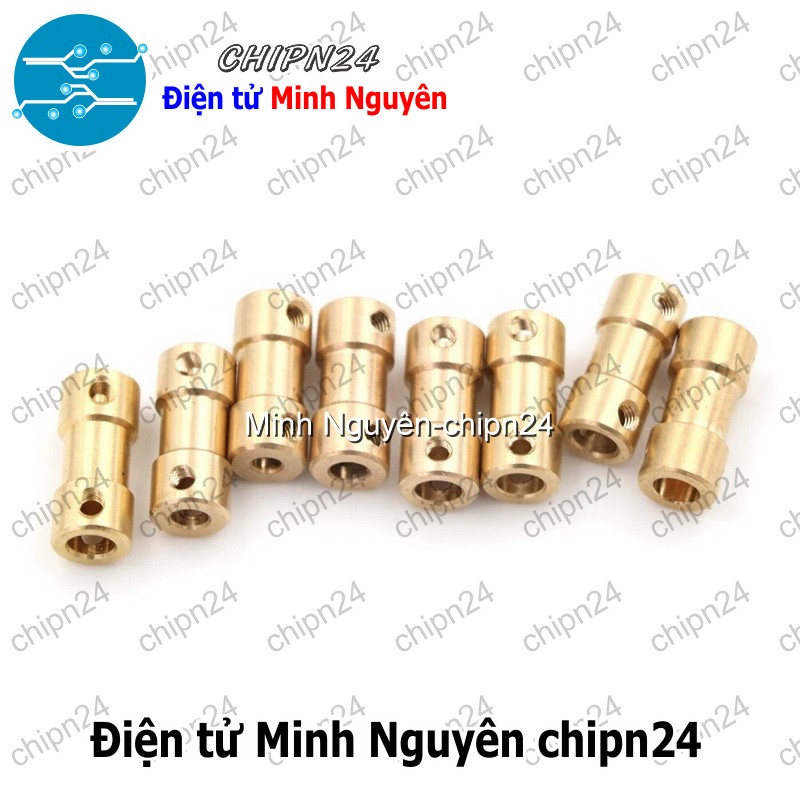 [1 cái] (K67) Khớp Nối Trục Đồng Nhỏ (2mm/2.3mm/3mm/3.17mm/4mm/5mm/6mm) - [Chọn Loại] - HHH.00065