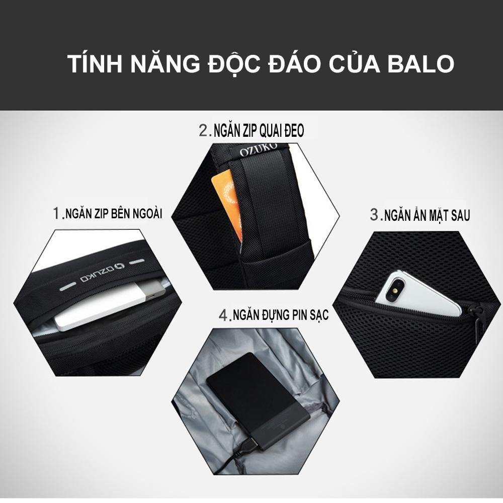 Balo đeo chéo Ozuko