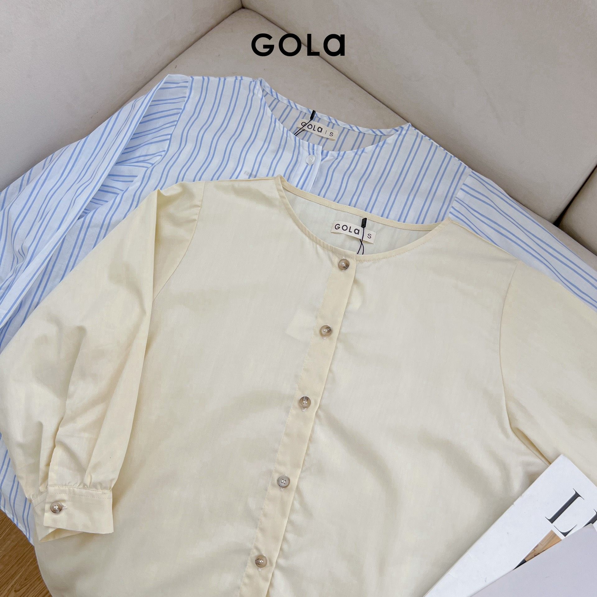 Áo ARA - Áo cổ tròn tay lửng