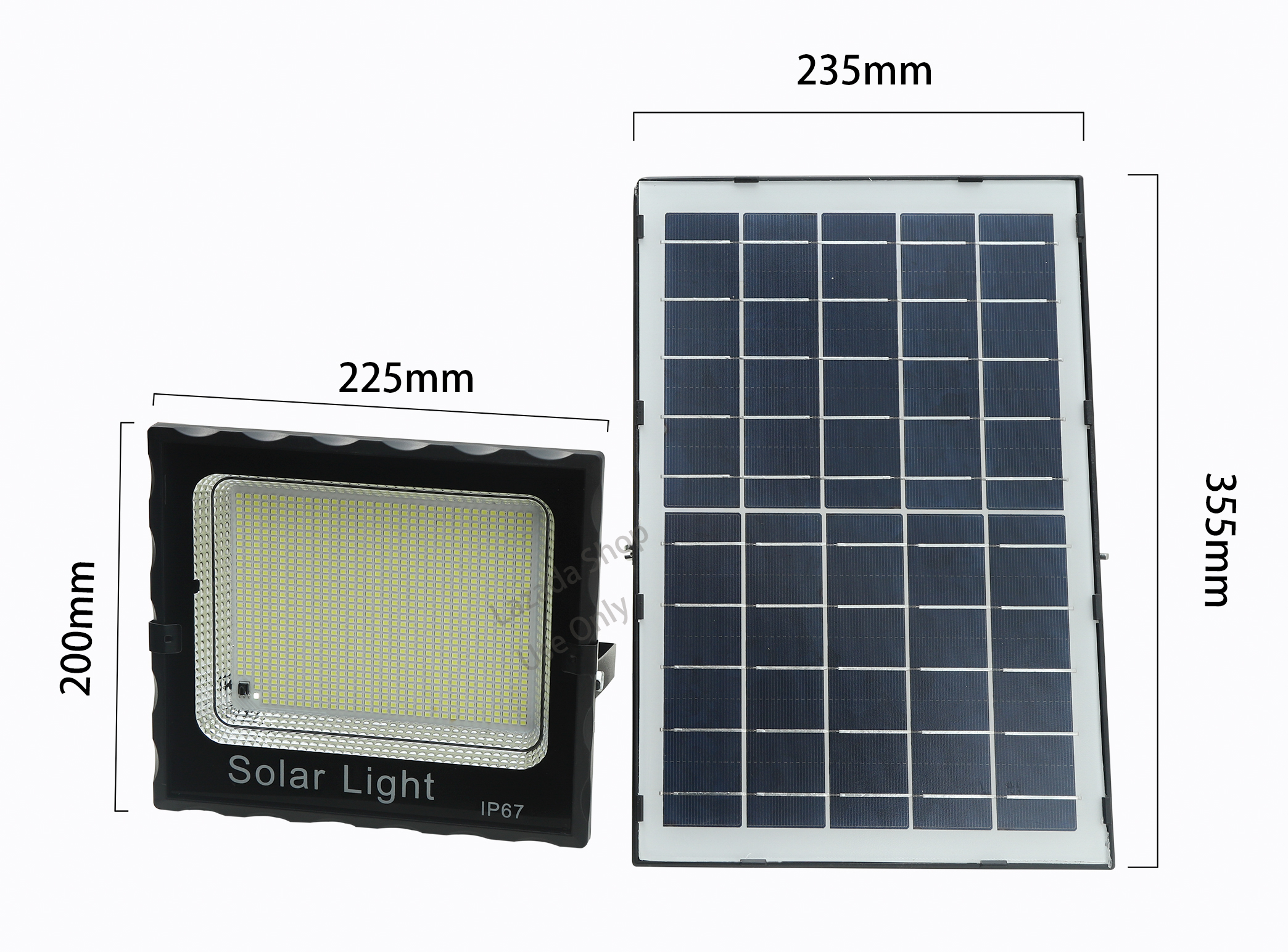 Đèn pha năng lượng mặt trời 200W 300W 600W