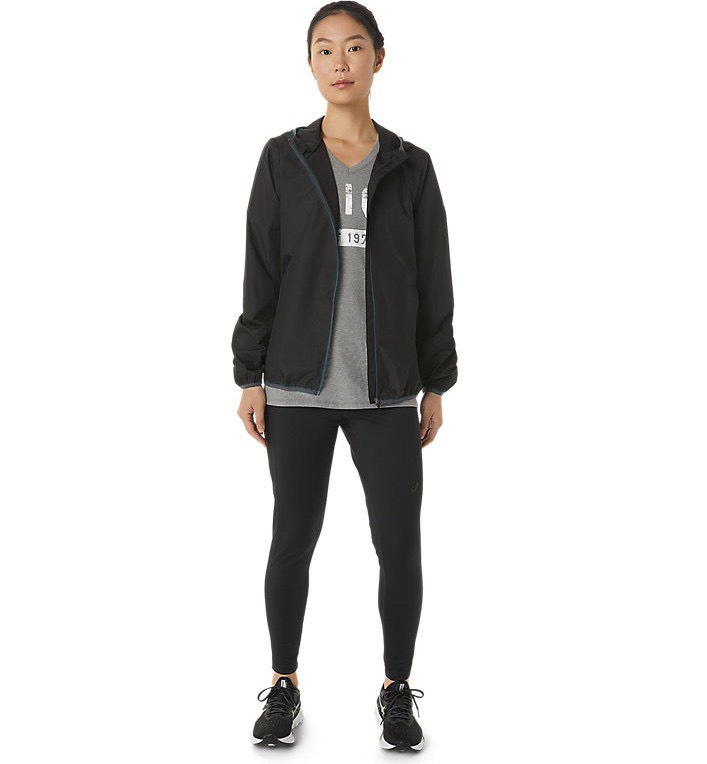 Áo khoác gió chống nước Asics siêu gọn nhẹ