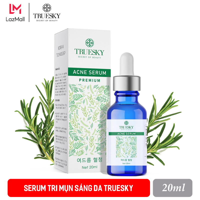 Serum giảm mụn sáng da Truesky Premium chiết xuất tràm trà thiên nhiên 20ml - Acne Serum giá rẻ