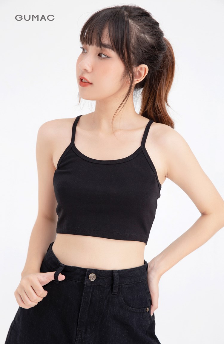 Áo thun nữ croptop hai dây A134