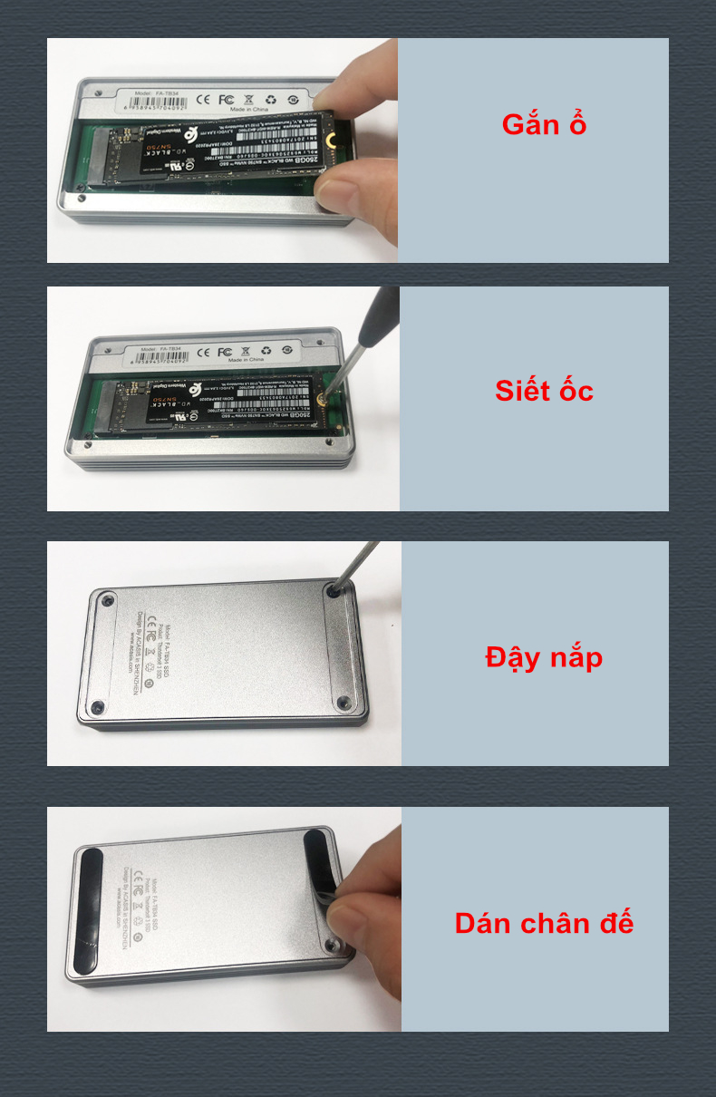 M.2 NVME 2280 SSD enclosure Thunderbolt 3