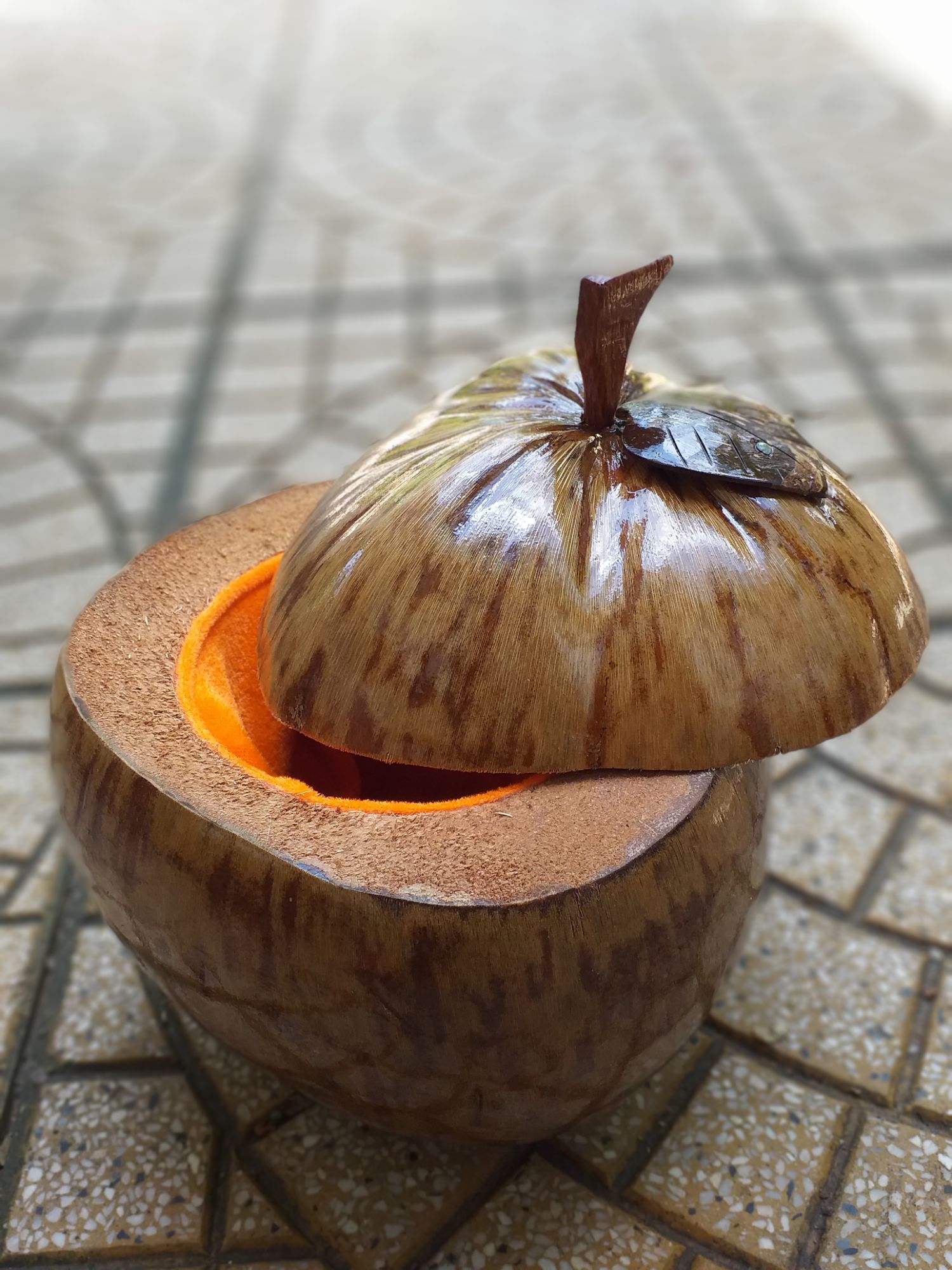 Quả dừa giữ nhiệt bình trà