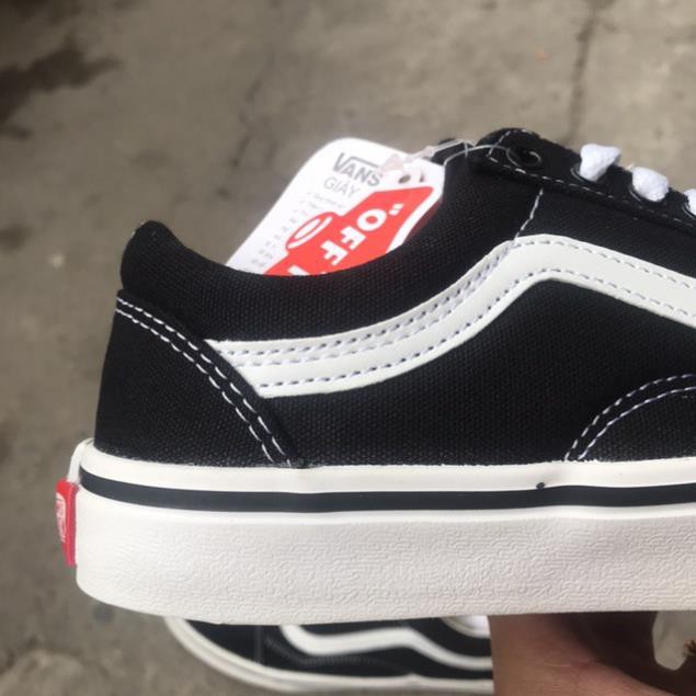Giày Vans Old Skool đen da nỉ hàng cao cấp full box bill