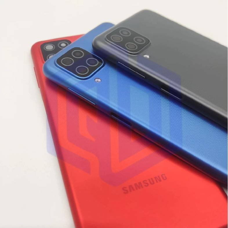Bộ vỏ + khay sim dành cho samsung a12 zin