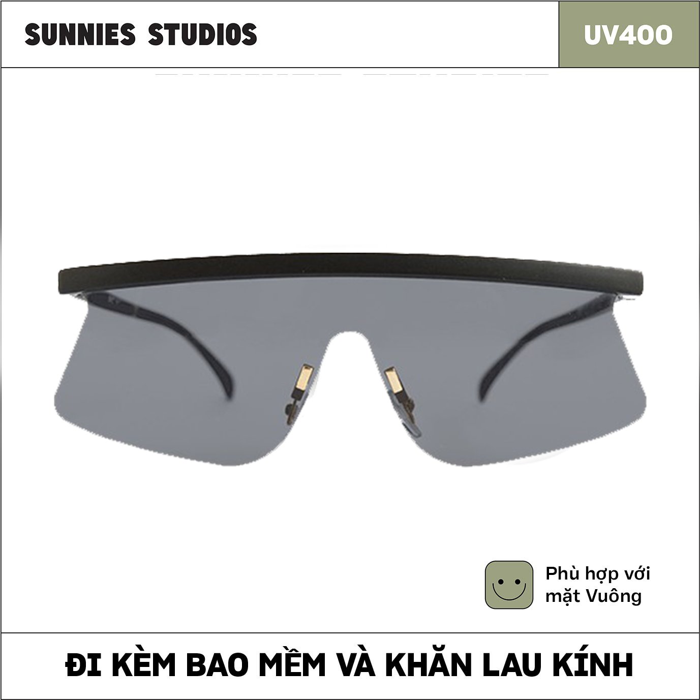 Kính mát Sunnies Studios Gọng Oversized Balt in Ink
