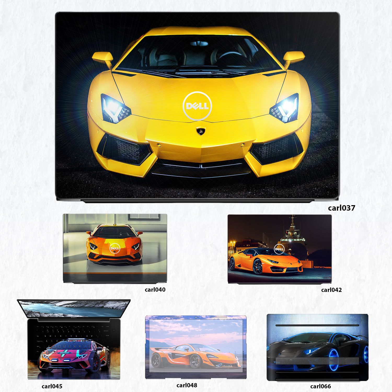 Decal Skin dán Laptop Dell mẫu xe hơi (inbox mã máy cho shop)